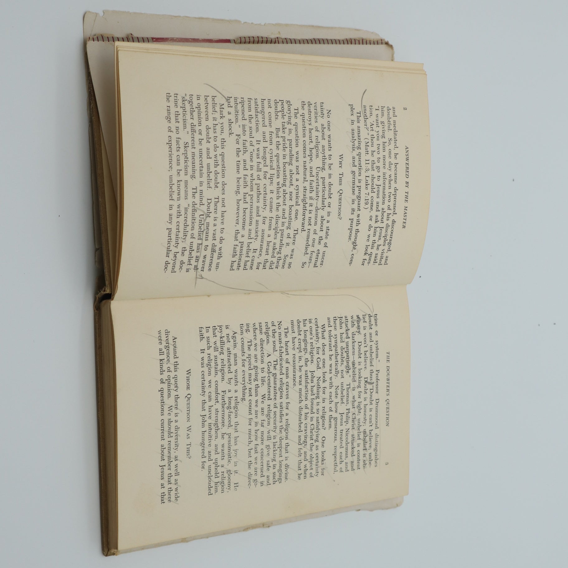 Answered by The Master by R.C. Campbell HBDJ 1951