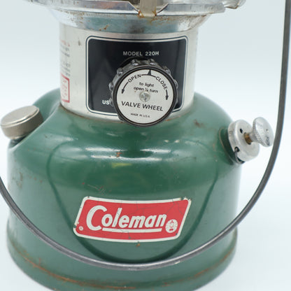 Coleman Lantern 220H Double Mantle Lantern in Yellow Clamshell Case UNTESTED