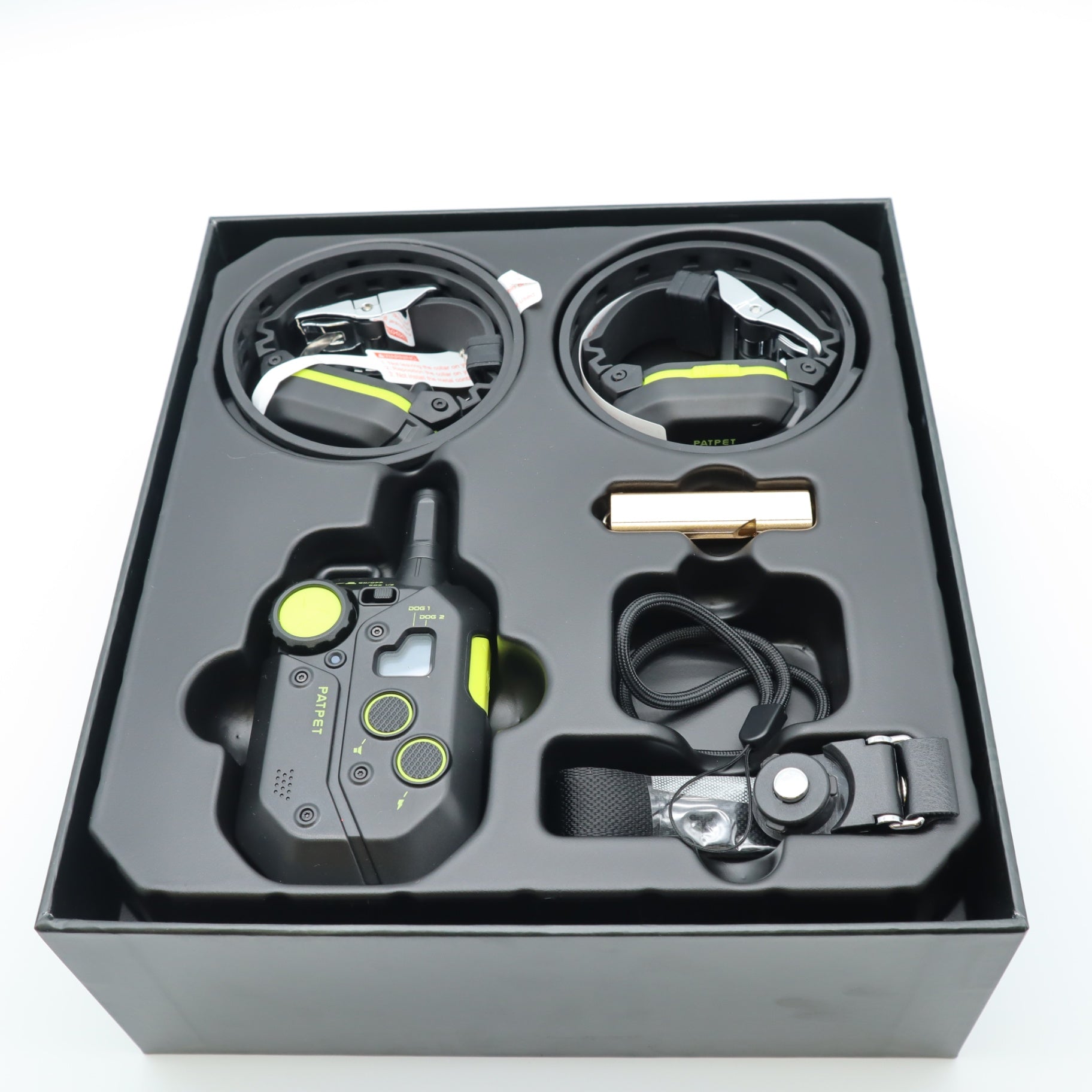  PatPet P-Collar 910 Remote Dog Training Collar Vibration 2CH 3/4 Mile Black