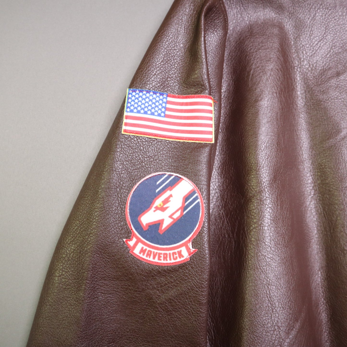 Top Gun Maverick Bomber Jacket Adult Standard Faux Fur Leather