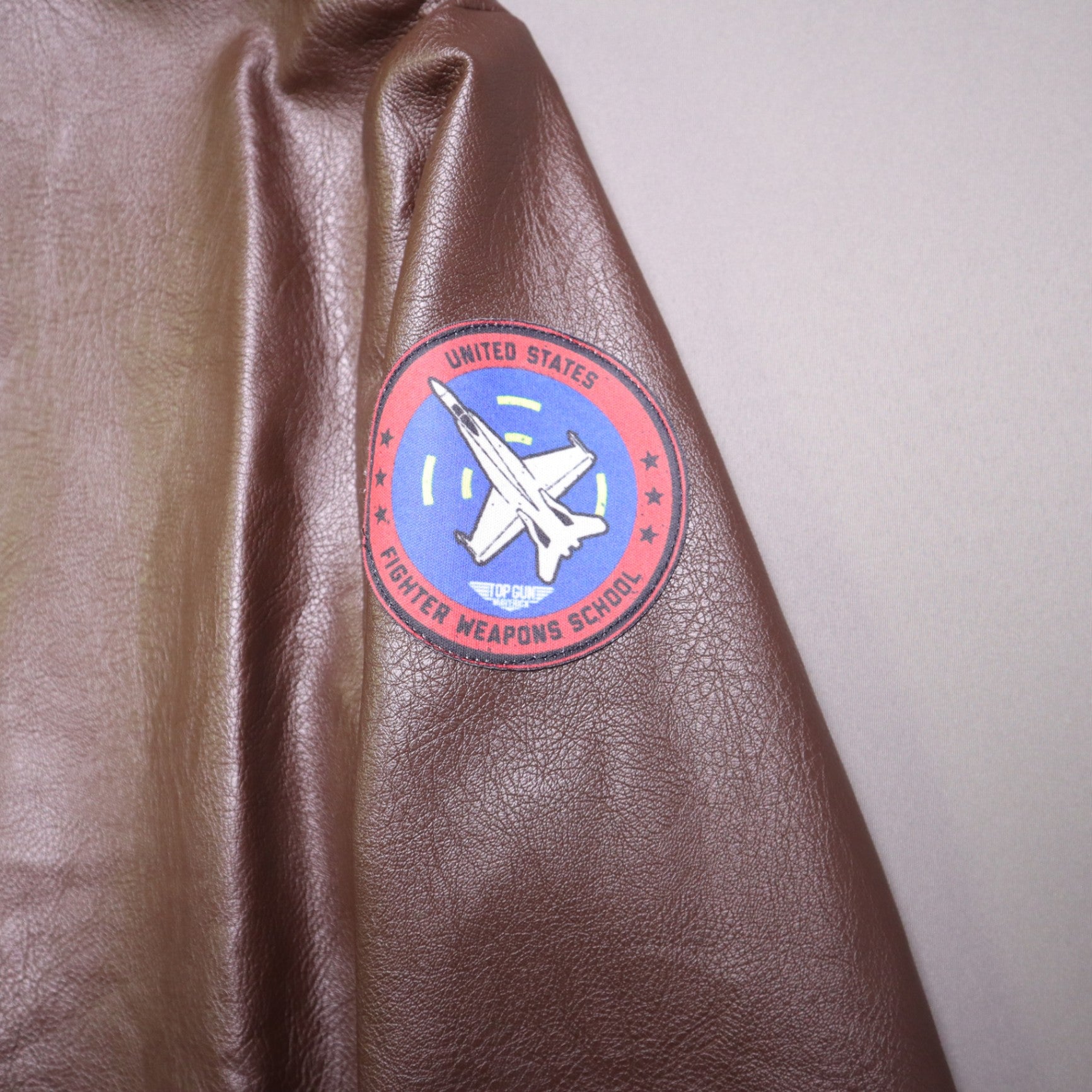 Top Gun Maverick Bomber Jacket Adult Standard Faux Fur Leather