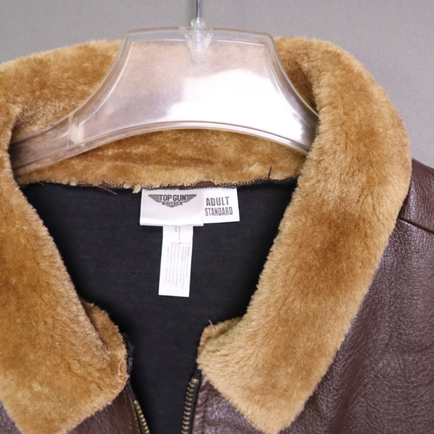 Top Gun Maverick Bomber Jacket Adult Standard Faux Fur Leather