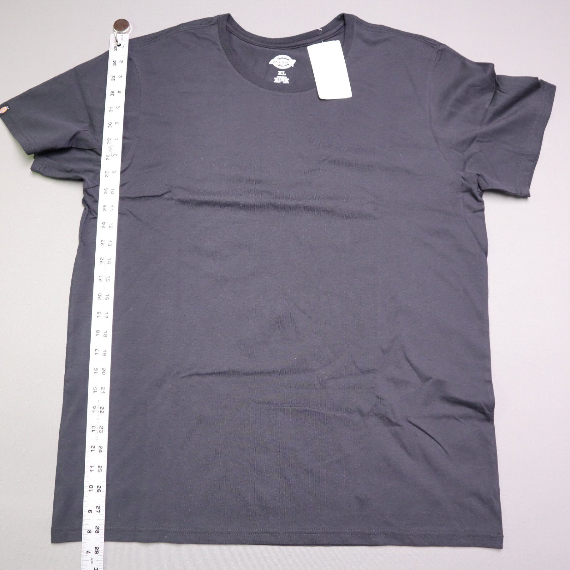 NWT Dickies Mens Crewneck T-Shirt Black Solid Short Sleeve Size XL Casual