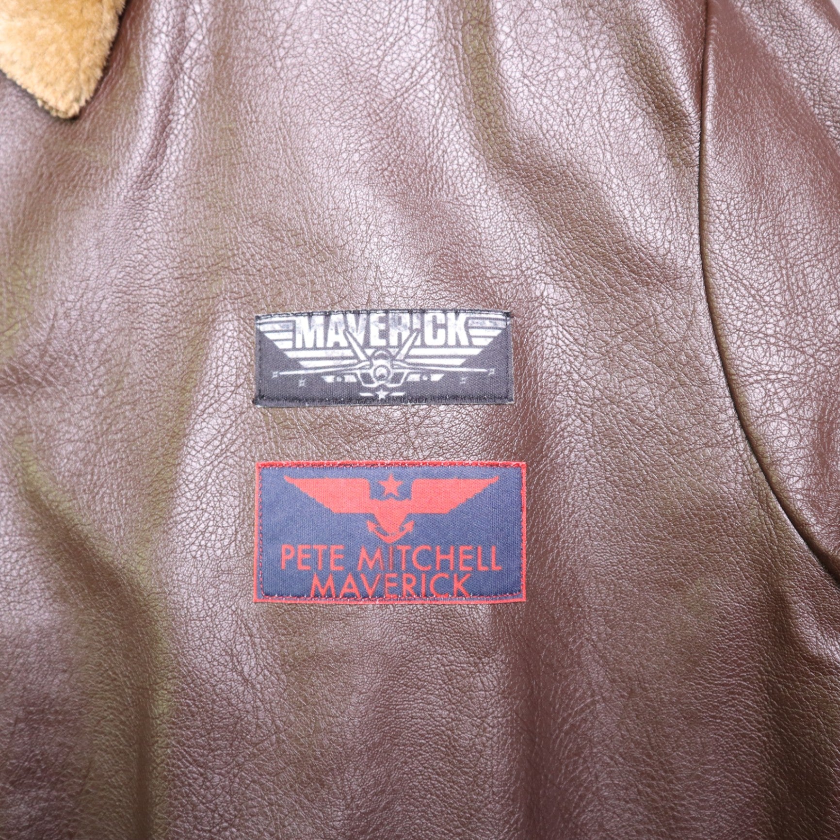 Top Gun Maverick Bomber Jacket Adult Standard Faux Fur Leather