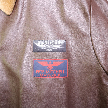 Top Gun Maverick Bomber Jacket Adult Standard Faux Fur Leather