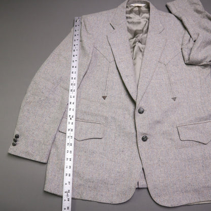 HBarC Hi Sierra Cal Ranch Wear Western Yoke Blazer Coat Made in USA 46R