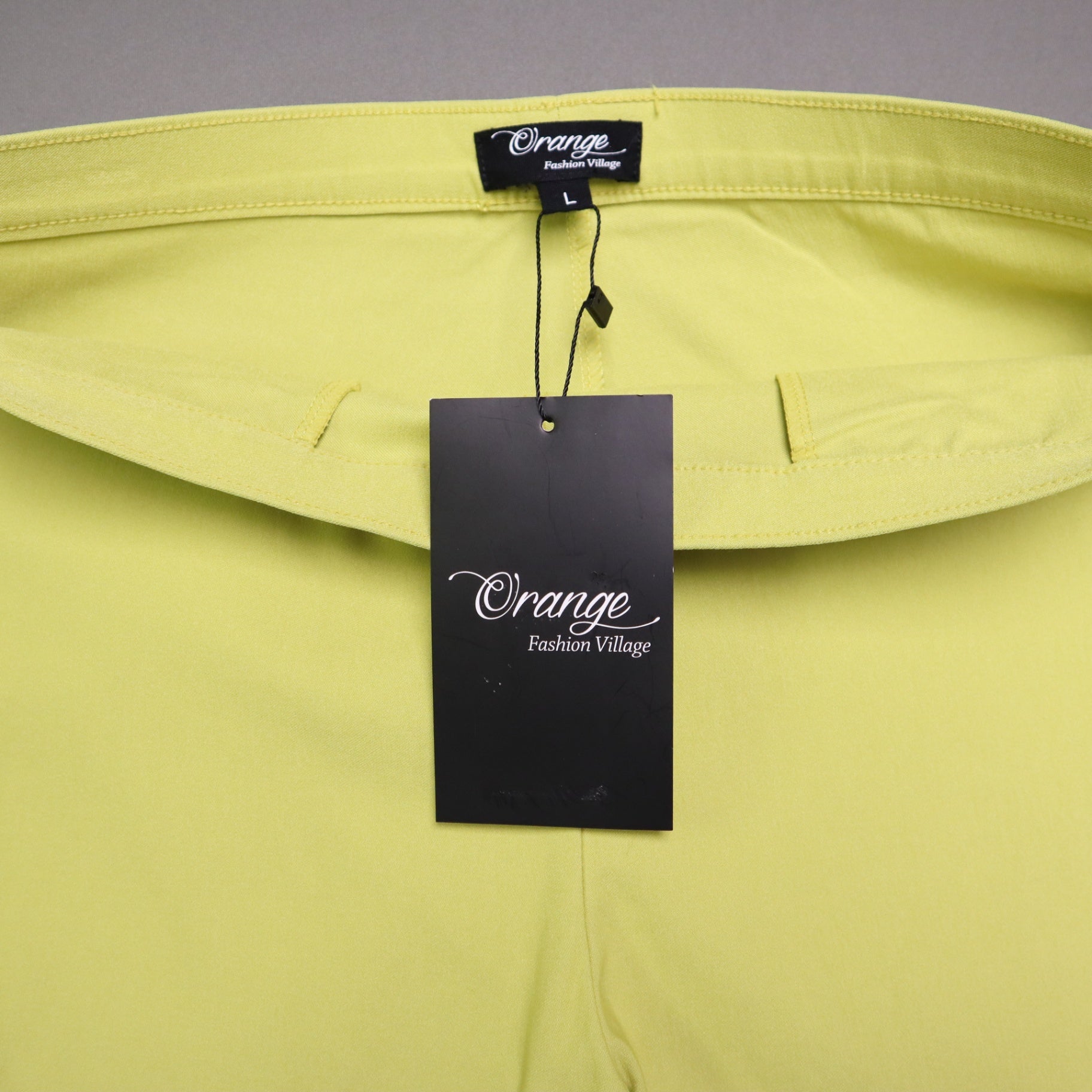 Wasabi Orange Fashion Village Pull-On Capri Pants with Pockets