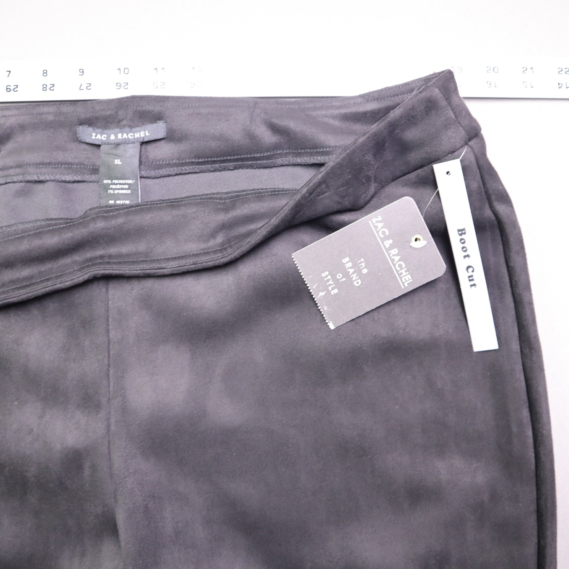 Zac and Rachel Black Boot Cut Stretchy Pants XL NWT 