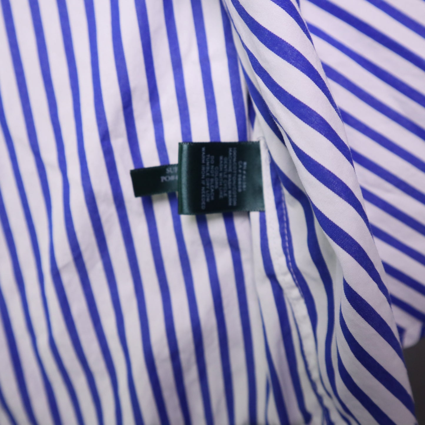 White and Blue striped button-down shirt from LAUREN Ralph Lauren 16