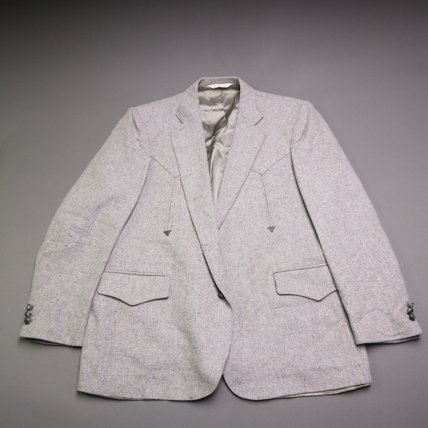 HBarC Hi Sierra Cal Ranch Wear Western Yoke Blazer Coat Made in USA 46R