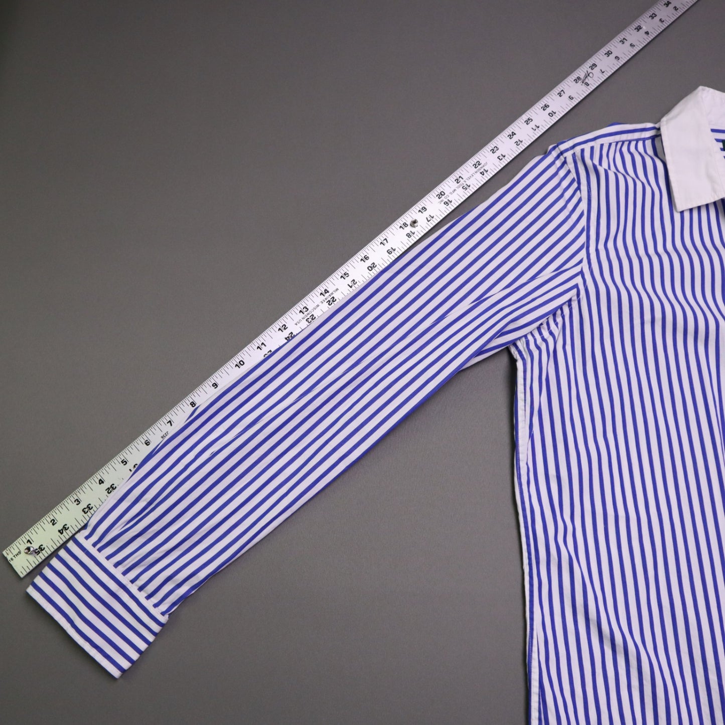White and Blue striped button-down shirt from LAUREN Ralph Lauren 16
