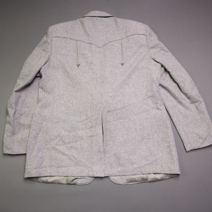 HBarC Hi Sierra Cal Ranch Wear Western Yoke Blazer Coat Made in USA 46R