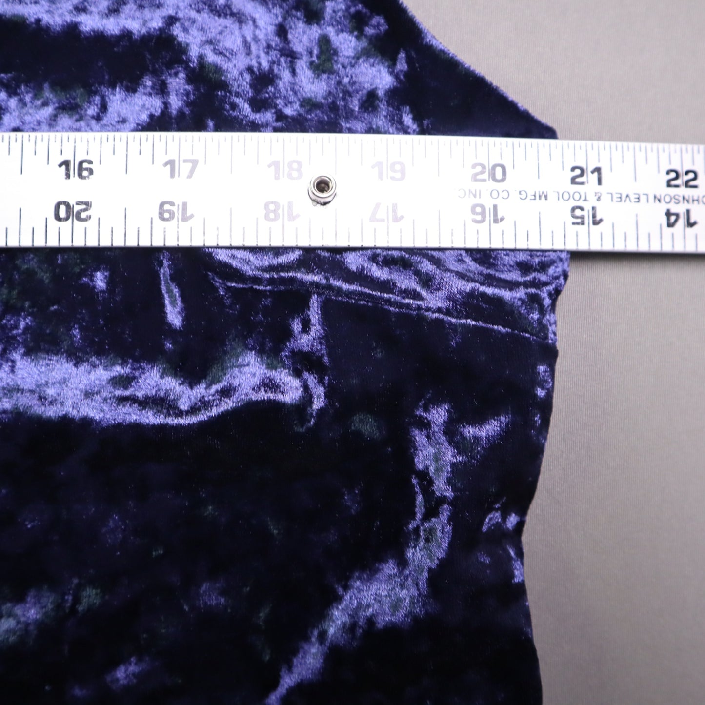 New Directions Women's XL Top Crushed Velveteen purple