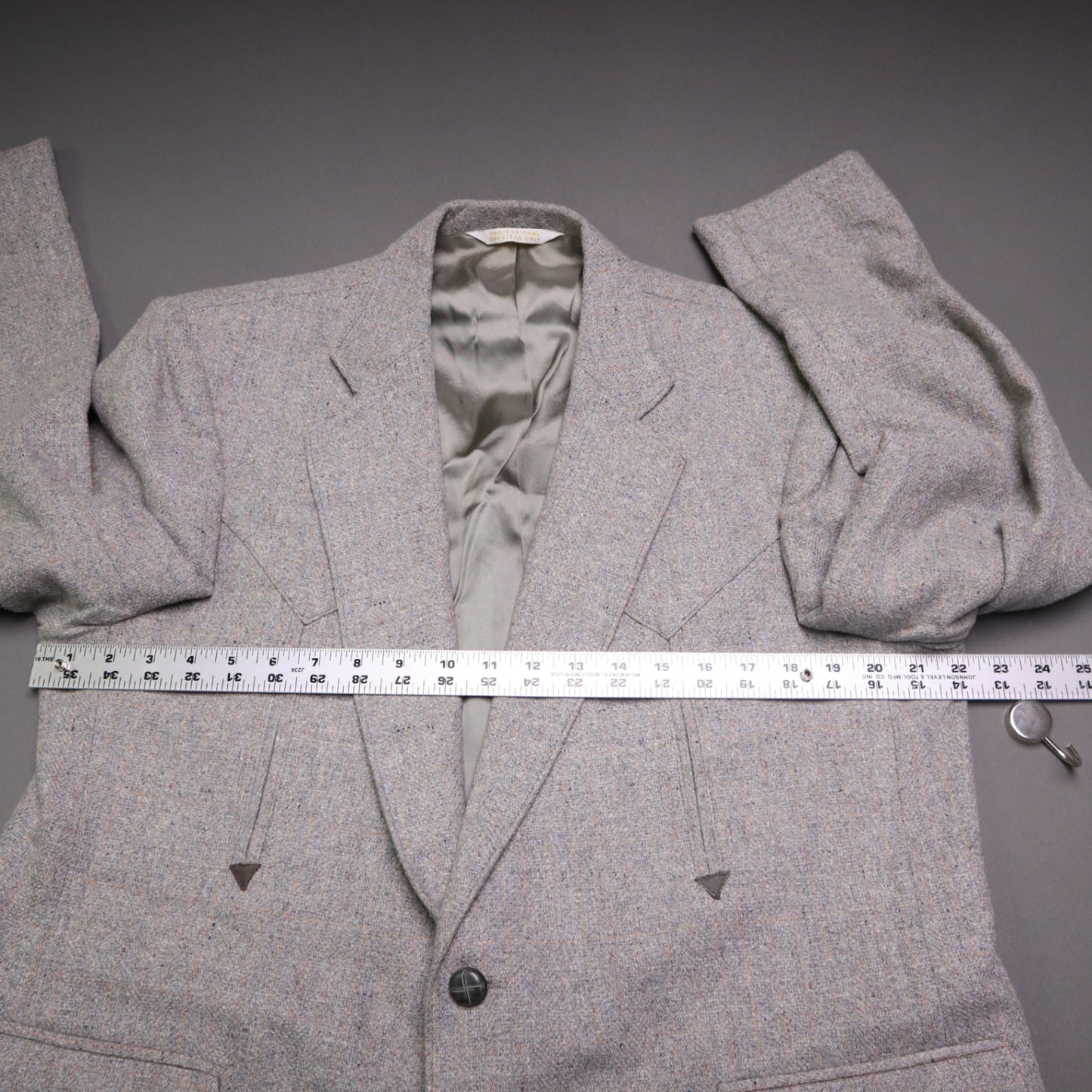 HBarC Hi Sierra Cal Ranch Wear Western Yoke Blazer Coat Made in USA 46R