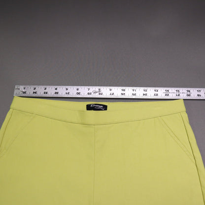 Wasabi Orange Fashion Village Pull-On Capri Pants with Pockets