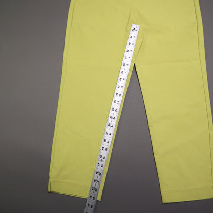 Wasabi Orange Fashion Village Pull-On Capri Pants with Pockets