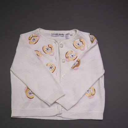 Vintage Michael Simon Sweater Women’s Small Telephone Applique Beaded Knit