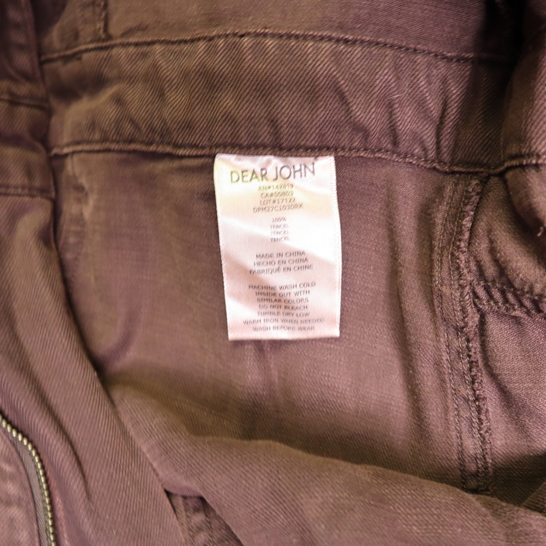 Dear John mauve/sepia utility jumpsuit 