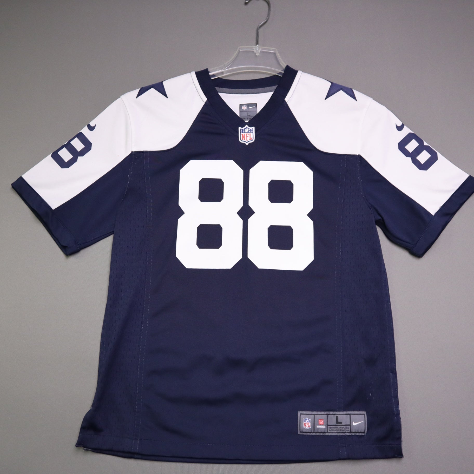 Nike Dallas Cowboys Dez Bryant 88 Jersey Youth Large 14 16 Navy Blue White NFL
