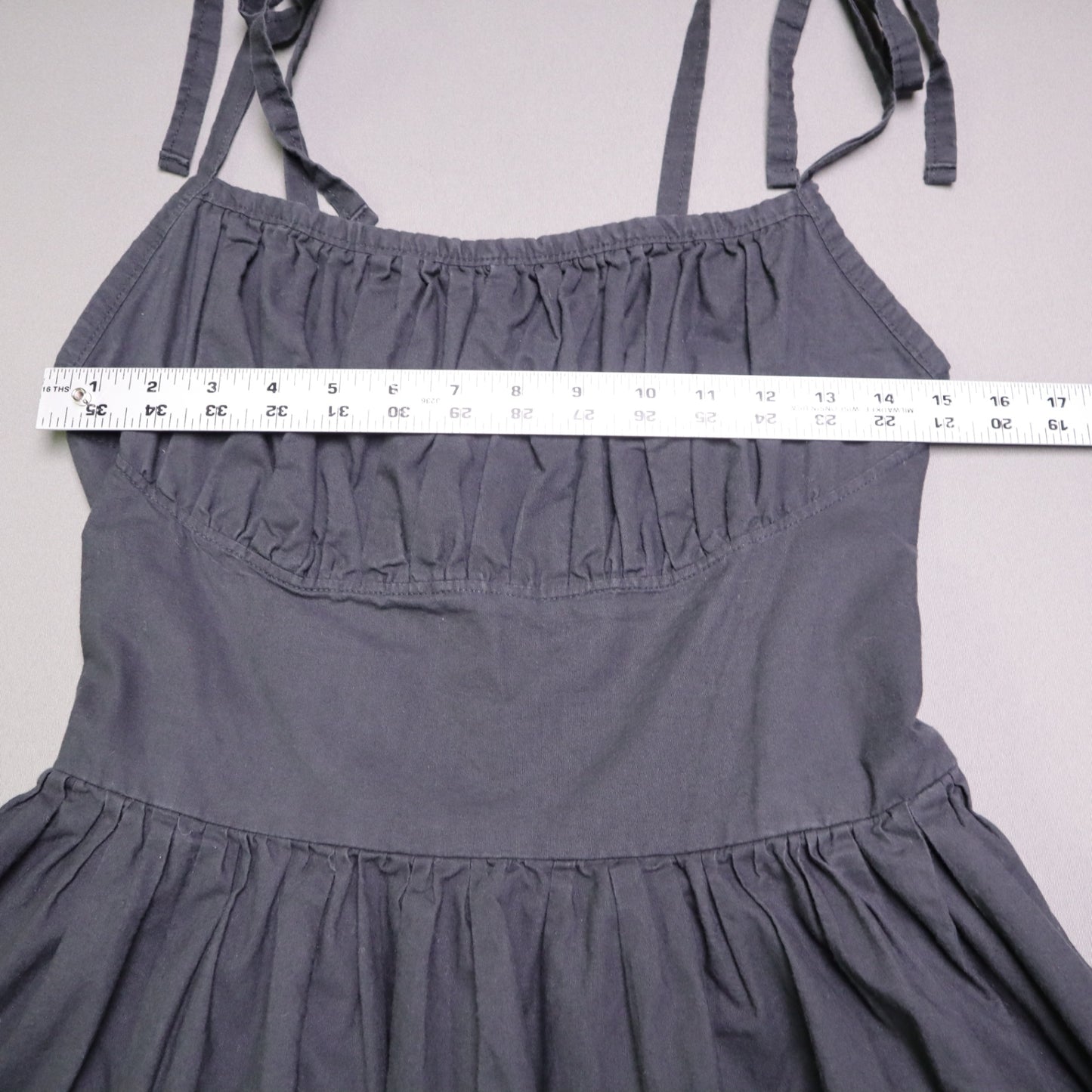 Ains Elke Stylehaus Midi Dress M Colorblock Tiered A-Line Tie Strap Sundress Purple