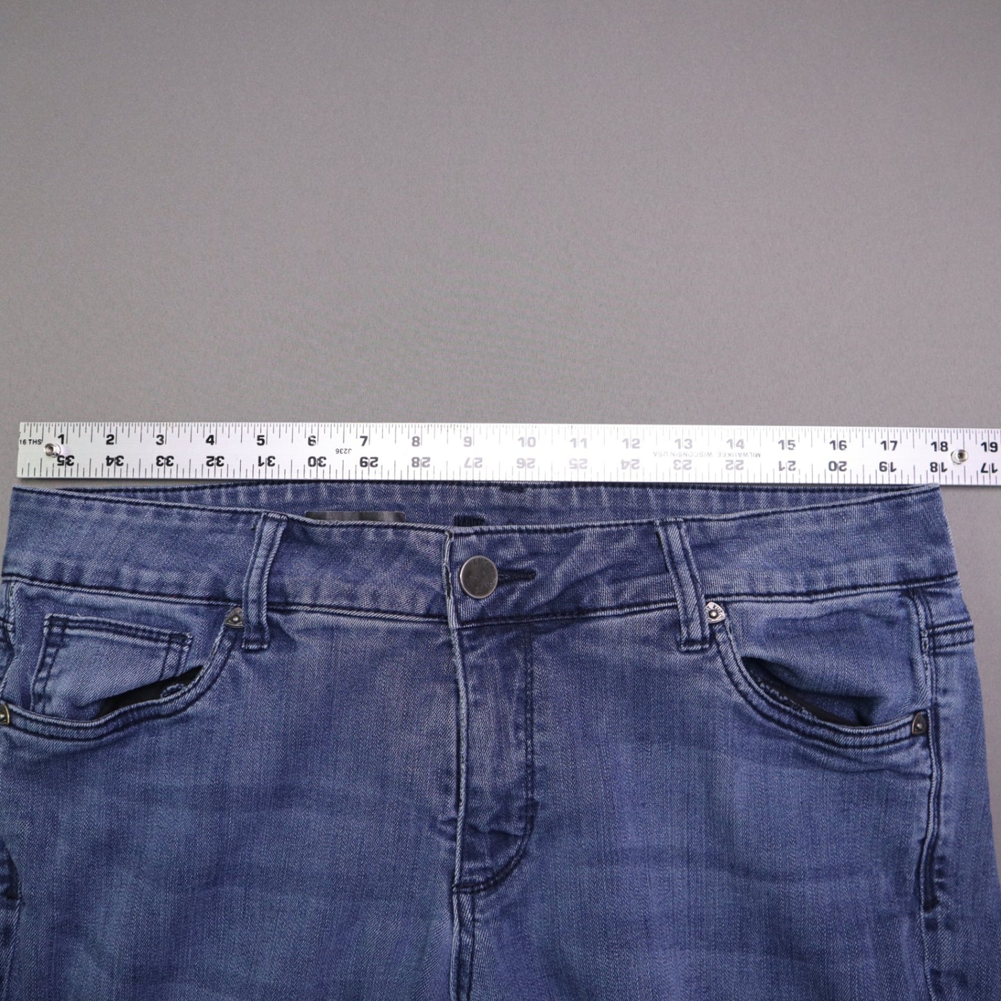 Kut From The Kloth Womens 16W Baby Bootcut Denim Jeans Medium Wash Stretch Blue