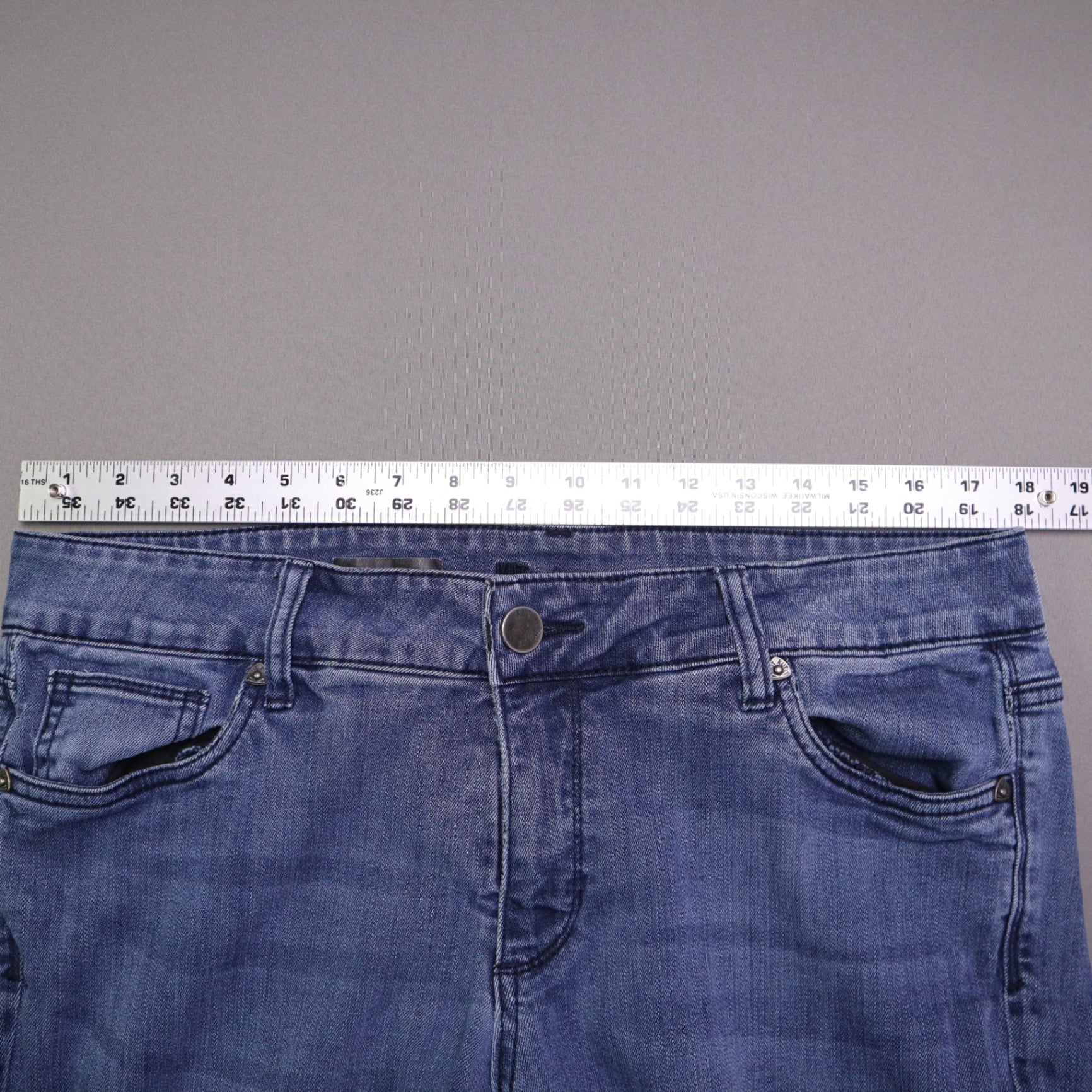 Kut From The Kloth Womens 16W Baby Bootcut Denim Jeans Medium Wash Stretch Blue