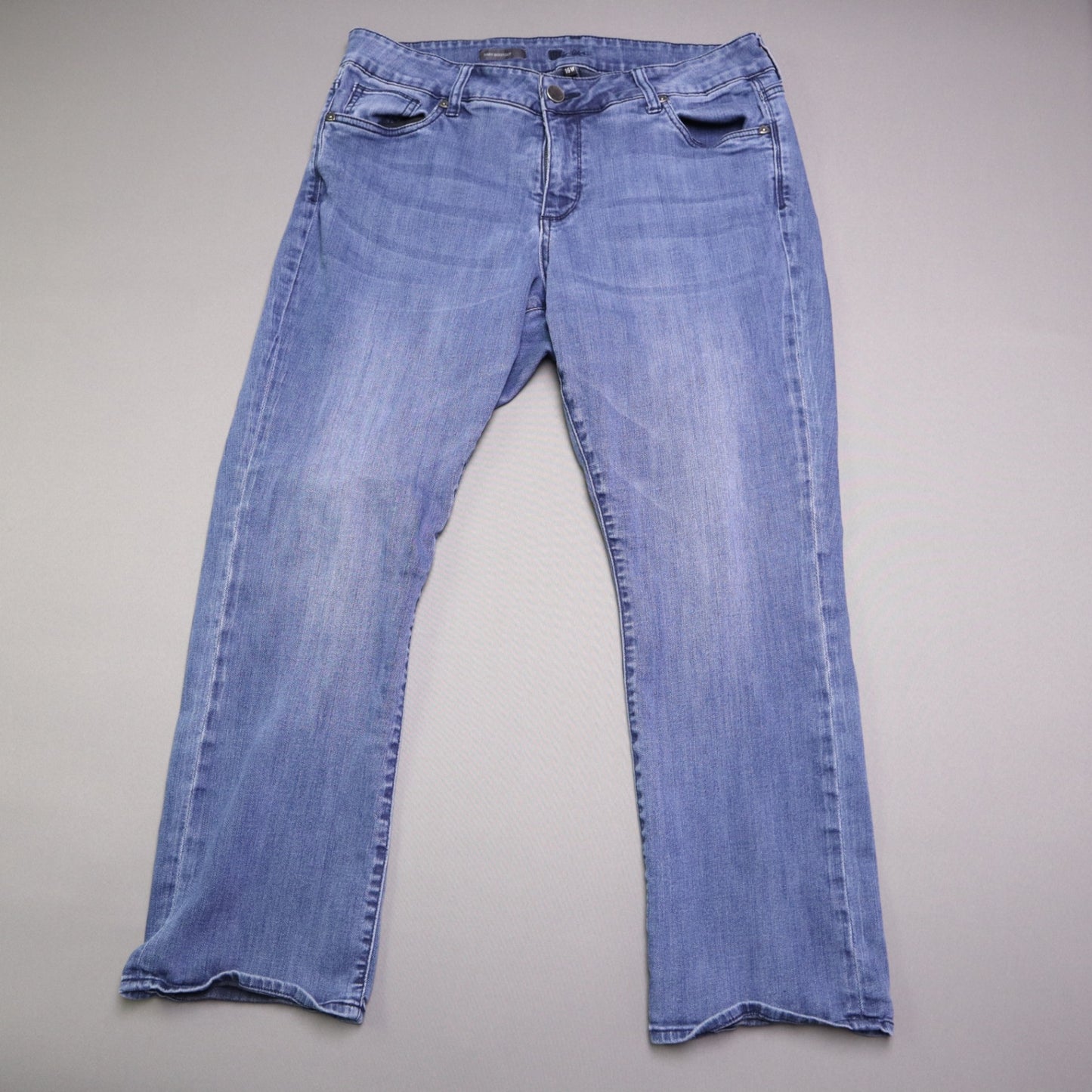 Kut From The Kloth Womens 16W Baby Bootcut Denim Jeans Medium Wash Stretch Blue