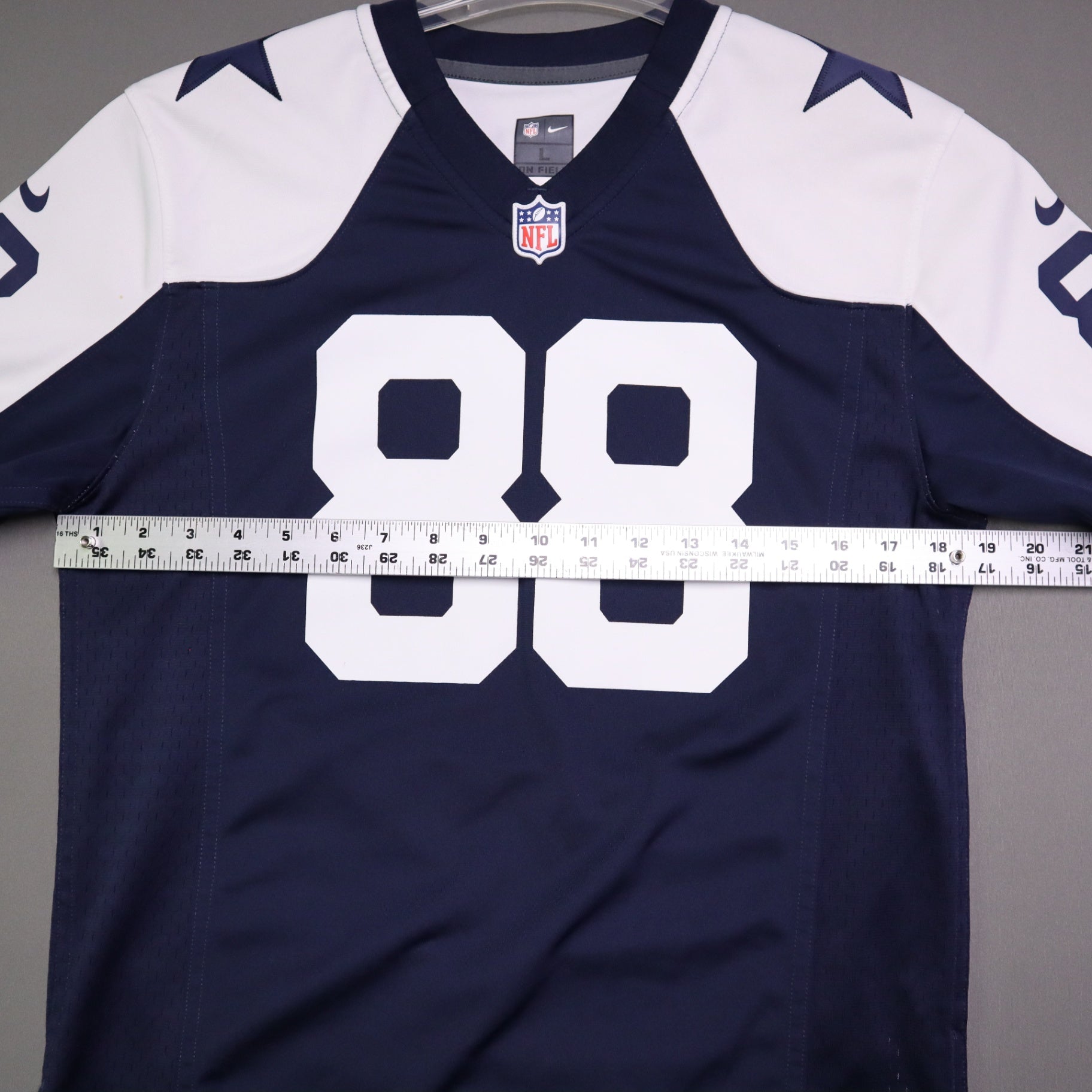 Nike Dallas Cowboys Dez Bryant 88 Jersey Youth Large 14 16 Navy Blue White NFL