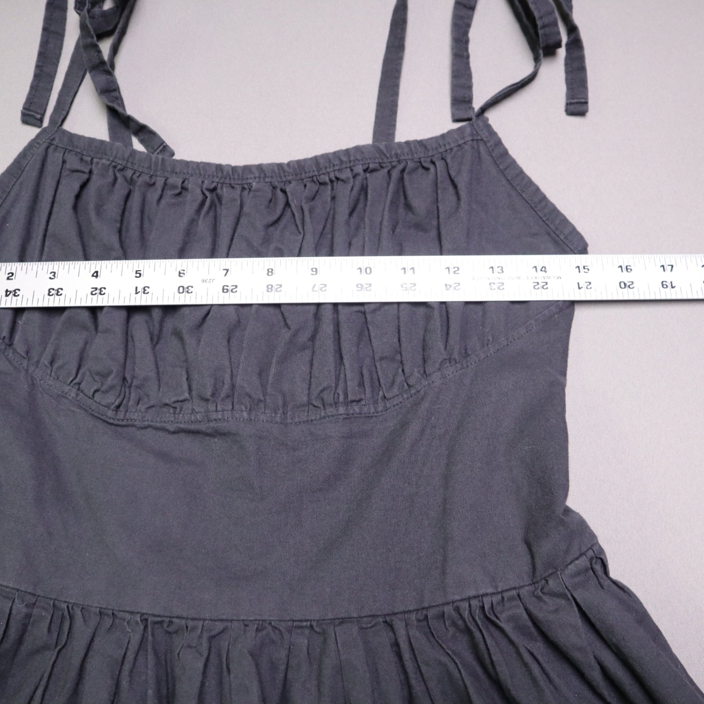 Ains Elke Stylehaus Midi Dress M Colorblock Tiered A-Line Tie Strap Sundress Purple