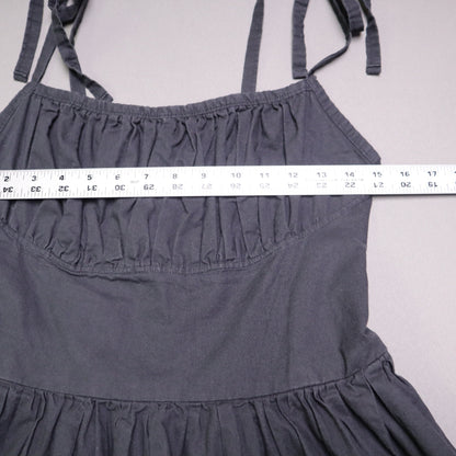 Ains Elke Stylehaus Midi Dress M Colorblock Tiered A-Line Tie Strap Sundress Purple