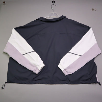NWT Under Armour Womens 3X Unstoppable Colorblock Full Zip Track Jacket Purple