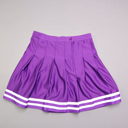 LSU Tigers Womens S Purple Pleated Cheerleader Cheer Skirt Game Day Uniform Zooz