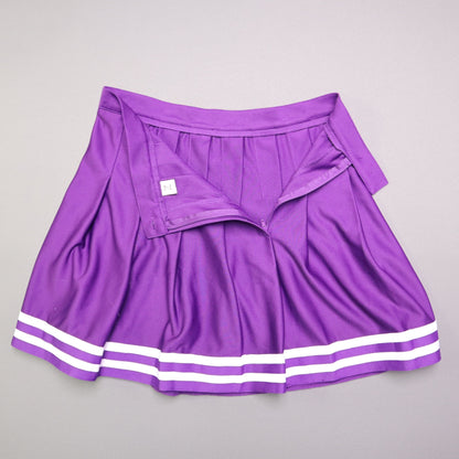 LSU Tigers Womens S Purple Pleated Cheerleader Cheer Skirt Game Day Uniform Zooz