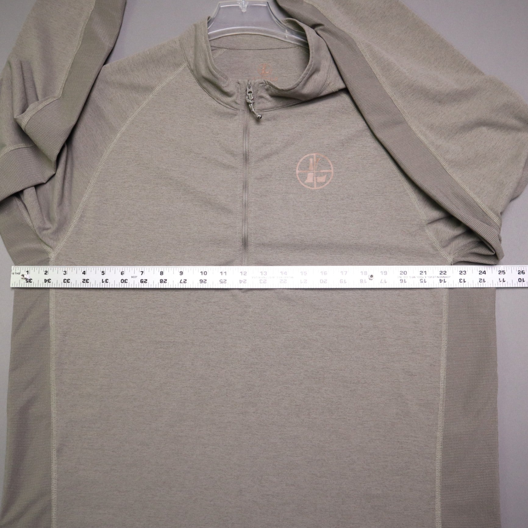 Leupold Mens XXL Gray 1/4 Zip Pullover Long Sleeve Performance Shooting Shirt