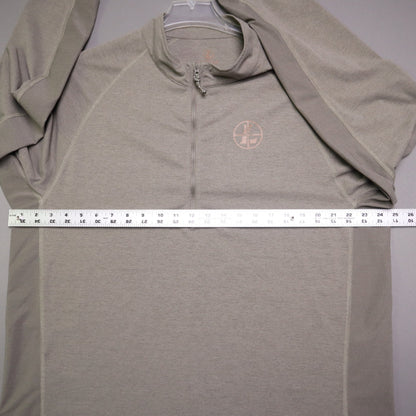 Leupold Mens XXL Gray 1/4 Zip Pullover Long Sleeve Performance Shooting Shirt