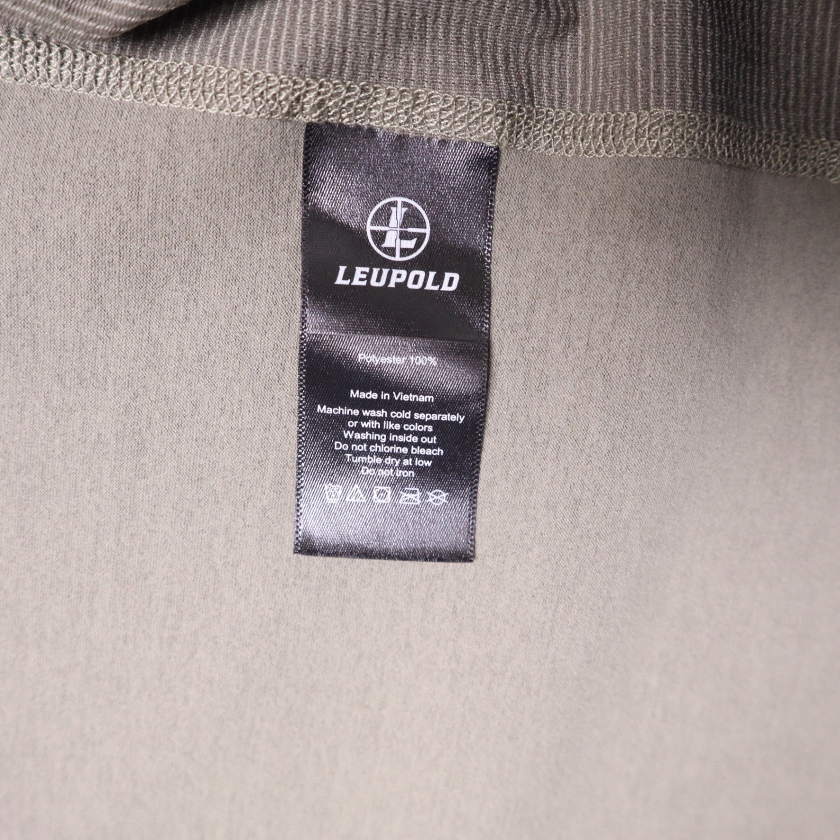 Leupold Mens XXL Gray 1/4 Zip Pullover Long Sleeve Performance Shooting Shirt