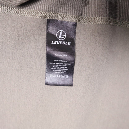 Leupold Mens XXL Gray 1/4 Zip Pullover Long Sleeve Performance Shooting Shirt