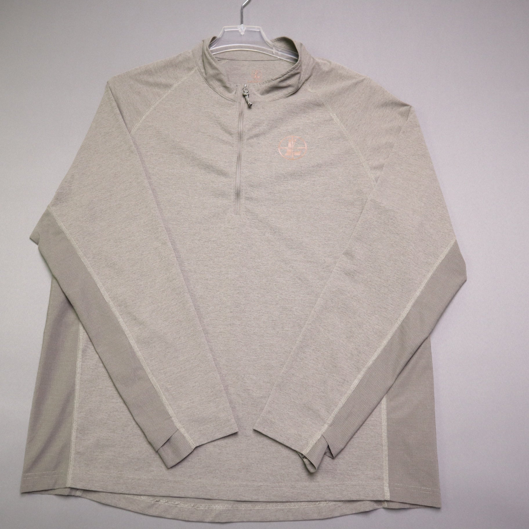 Leupold Mens XXL Gray 1/4 Zip Pullover Long Sleeve Performance Shooting Shirt