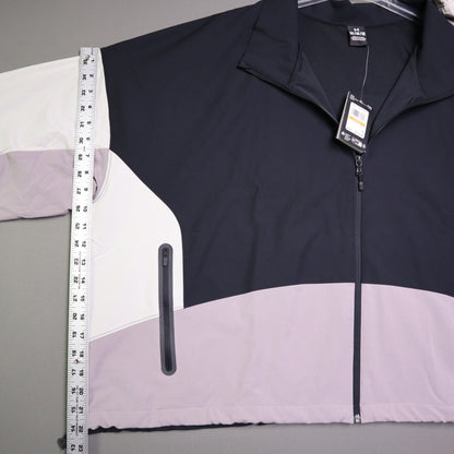 NWT Under Armour Womens 3X Unstoppable Colorblock Full Zip Track Jacket Purple