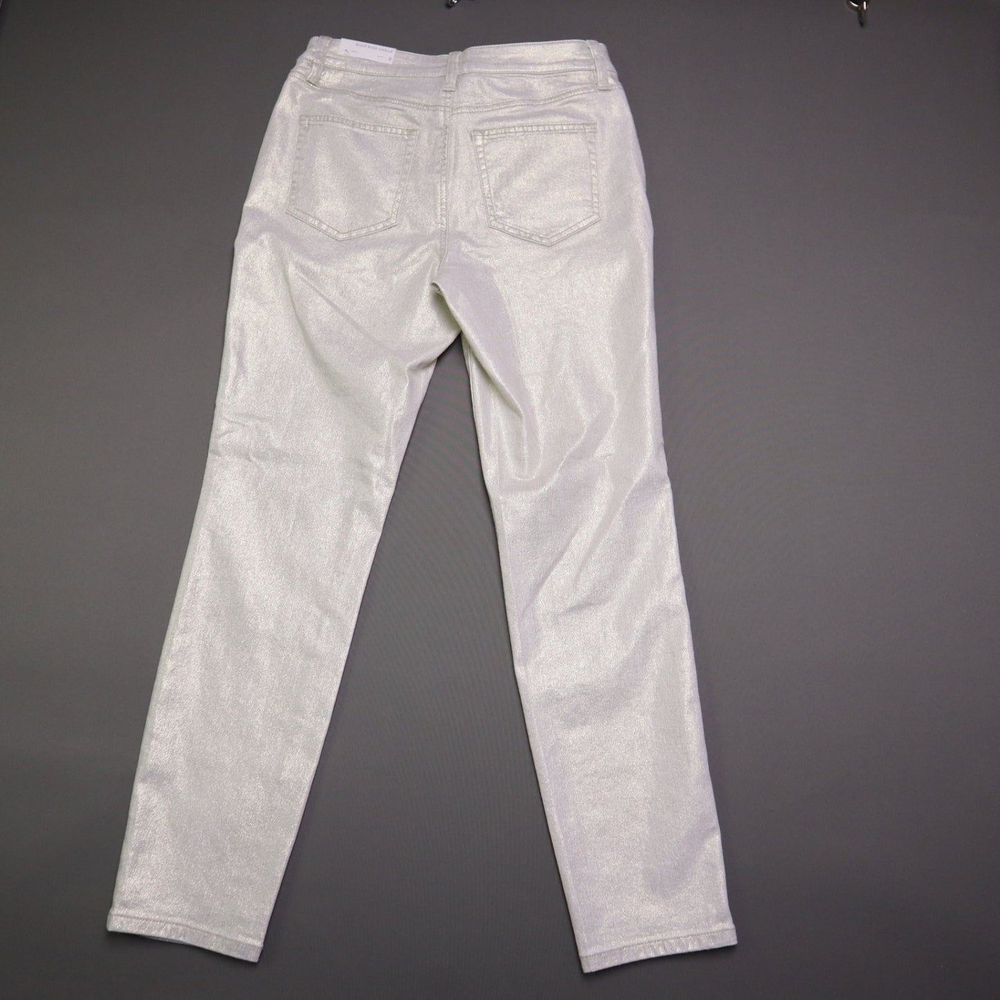 NWT Tommy Bahama Womens 2 Metallic Gold High Rise Ankle Denim Jeans Pants $158