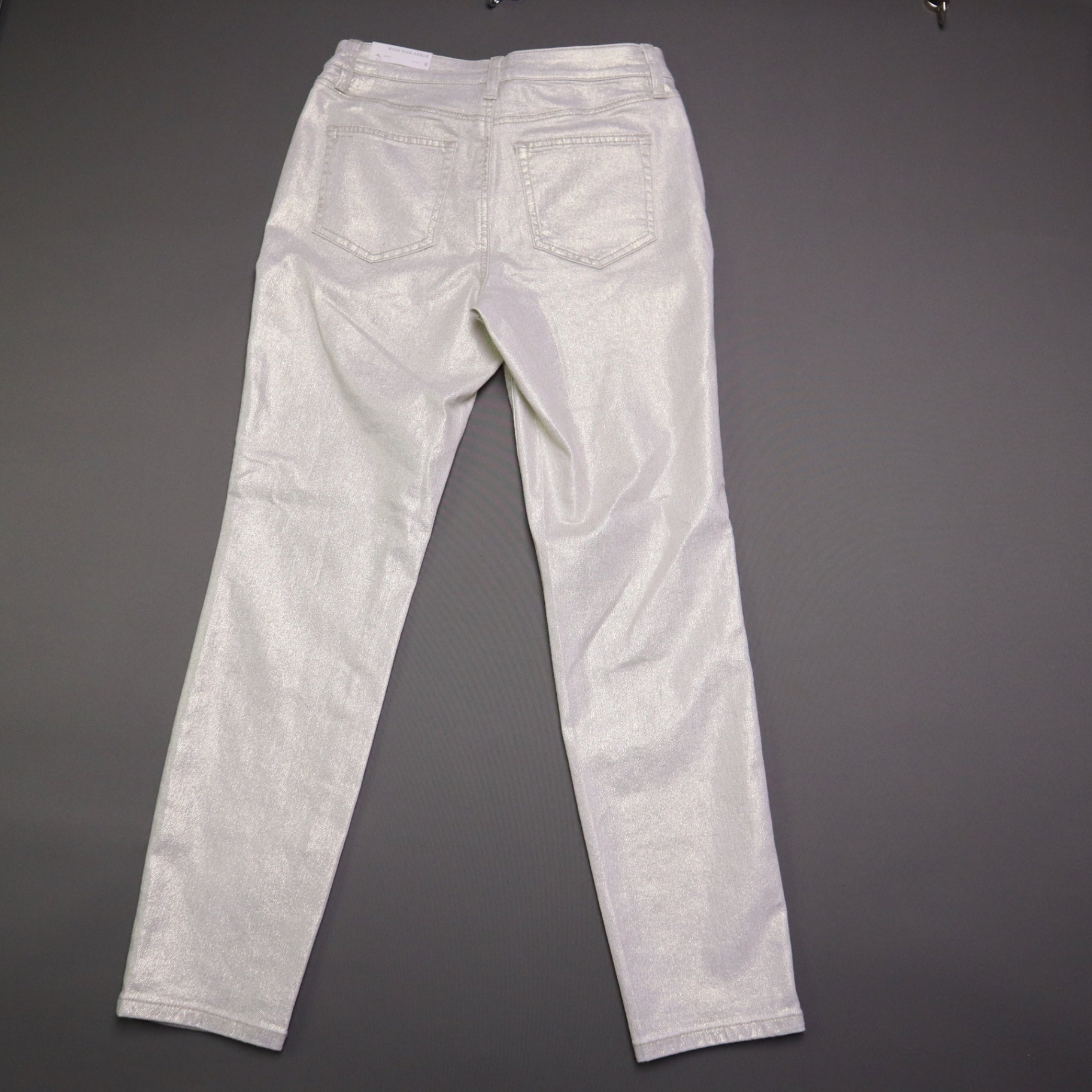 NWT Tommy Bahama Womens 2 Metallic Gold High Rise Ankle Denim Jeans Pants $158