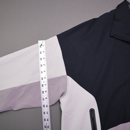 NWT Under Armour Womens 3X Unstoppable Colorblock Full Zip Track Jacket Purple