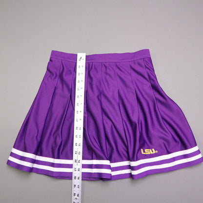 LSU Tigers Womens S Purple Pleated Cheerleader Cheer Skirt Game Day Uniform Zooz