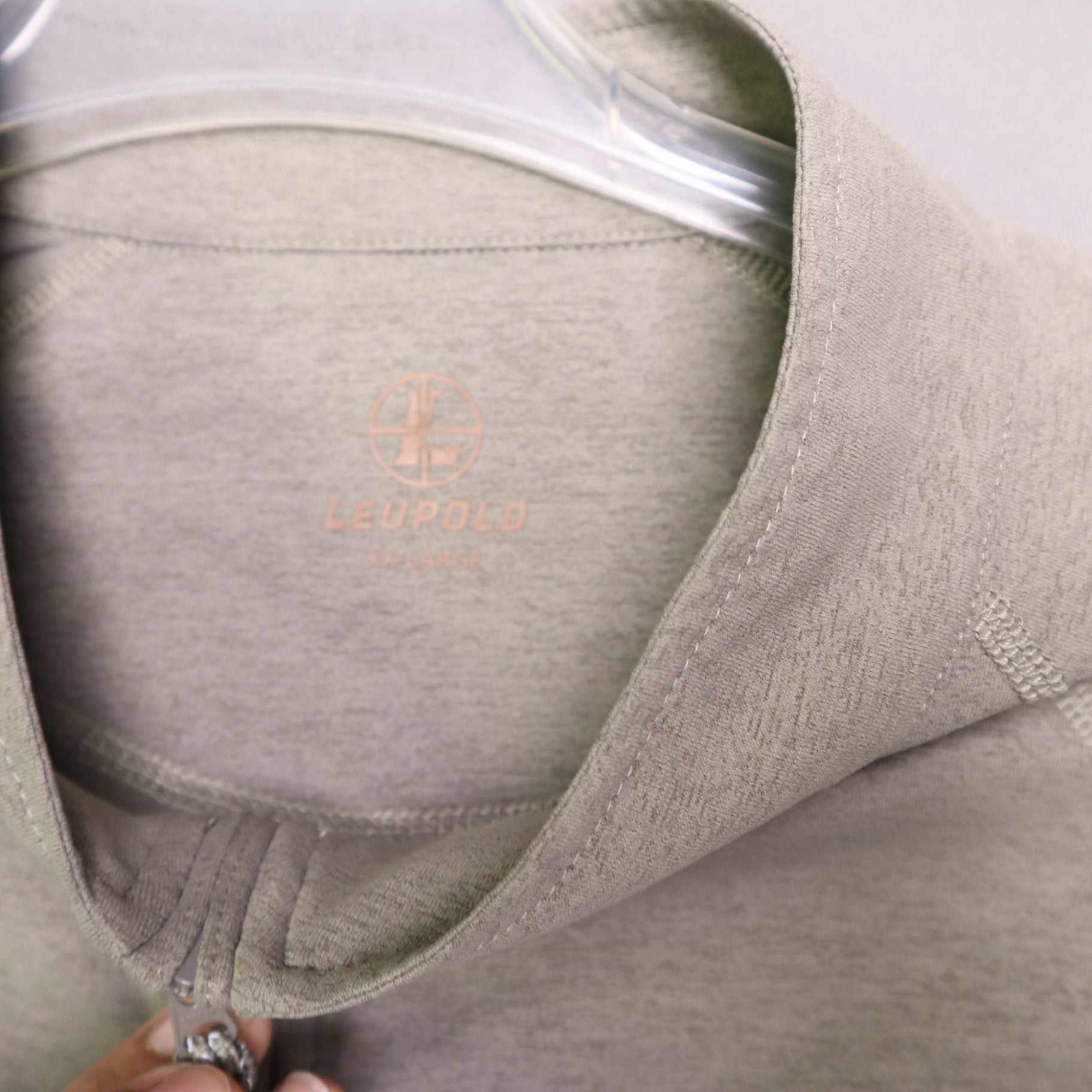 Leupold Mens XXL Gray 1/4 Zip Pullover Long Sleeve Performance Shooting Shirt