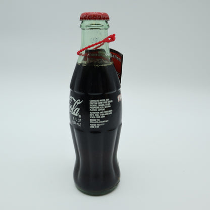 2003 Outback Steakhouse 15th Anniversary Coca Cola Bottle Tube Canister Hangtag