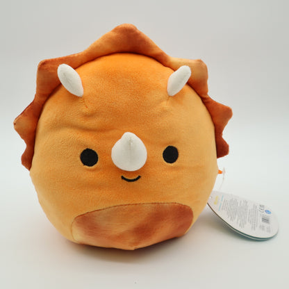 Squishmallows Lyan the Orange Triceratops Dinosaur Plush 7.5 Inch NWT S7 #1605