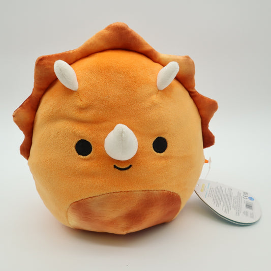Squishmallows Lyan the Orange Triceratops Dinosaur Plush 7.5 Inch NWT S7 #1605