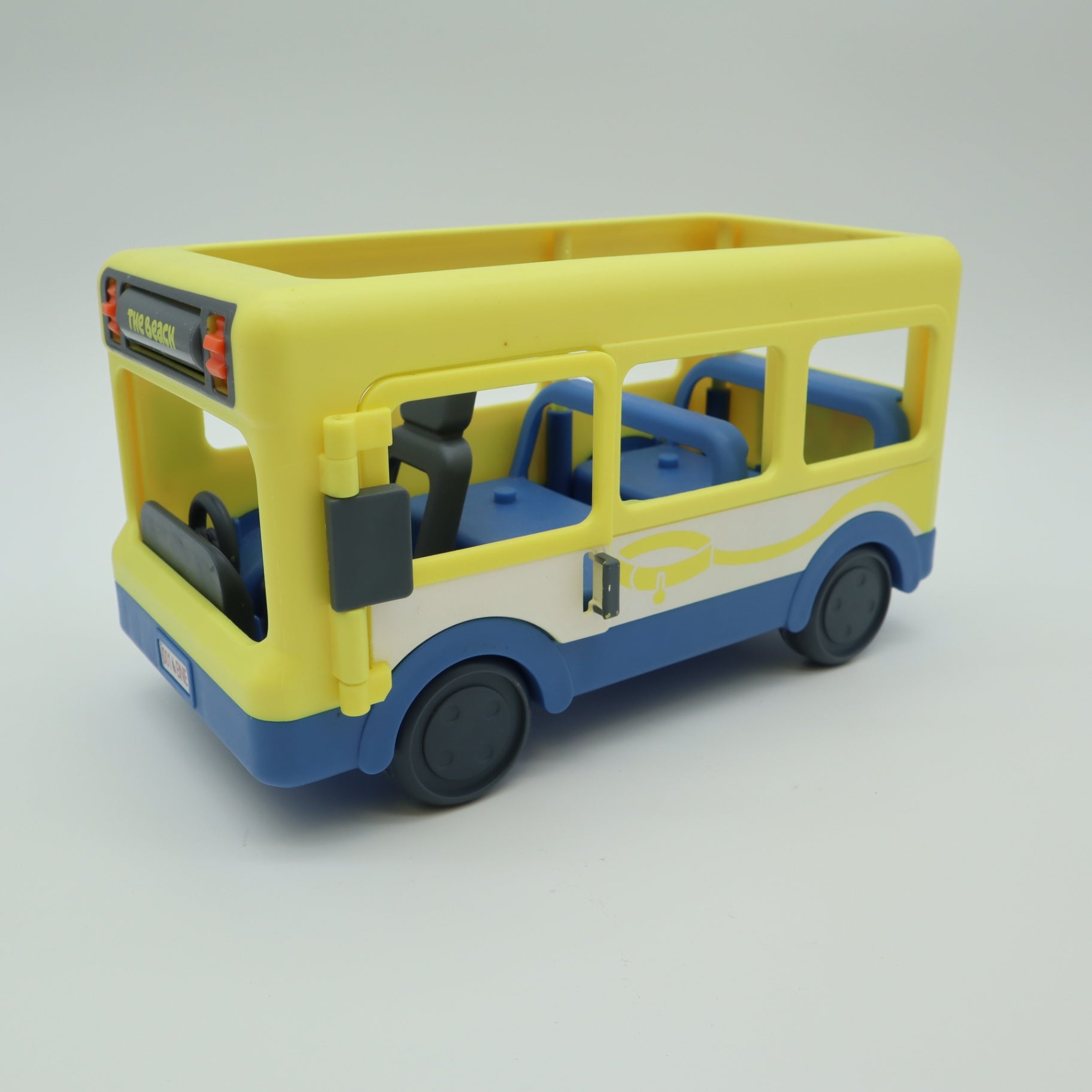 Moose Toys Bluey Bus Vehicle Yellow Brisbane Adventure School Bus Toy Loose