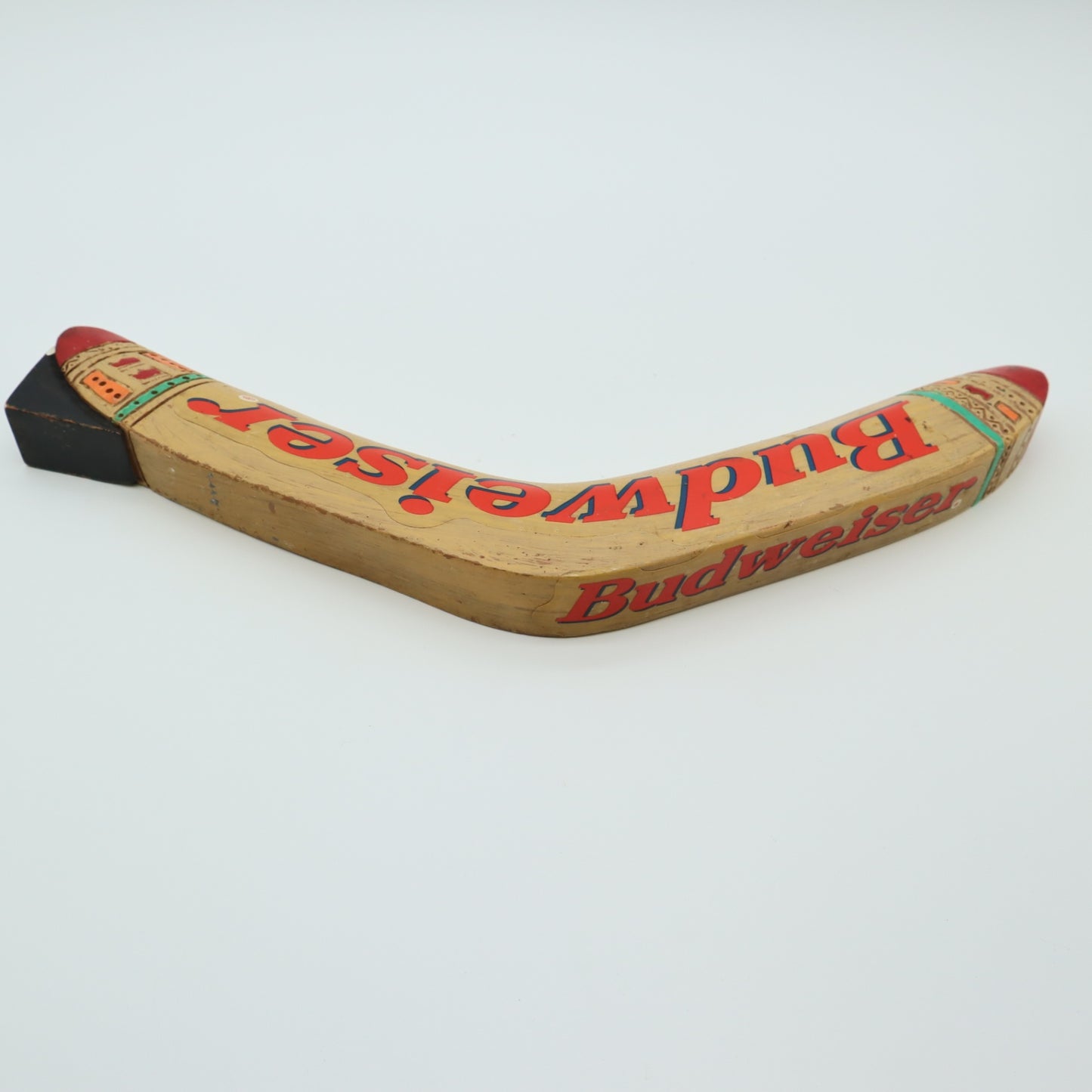 Vintage Budweiser Boomerang Beer Tap Handle Outback Steakhouse Promo Bar Pull