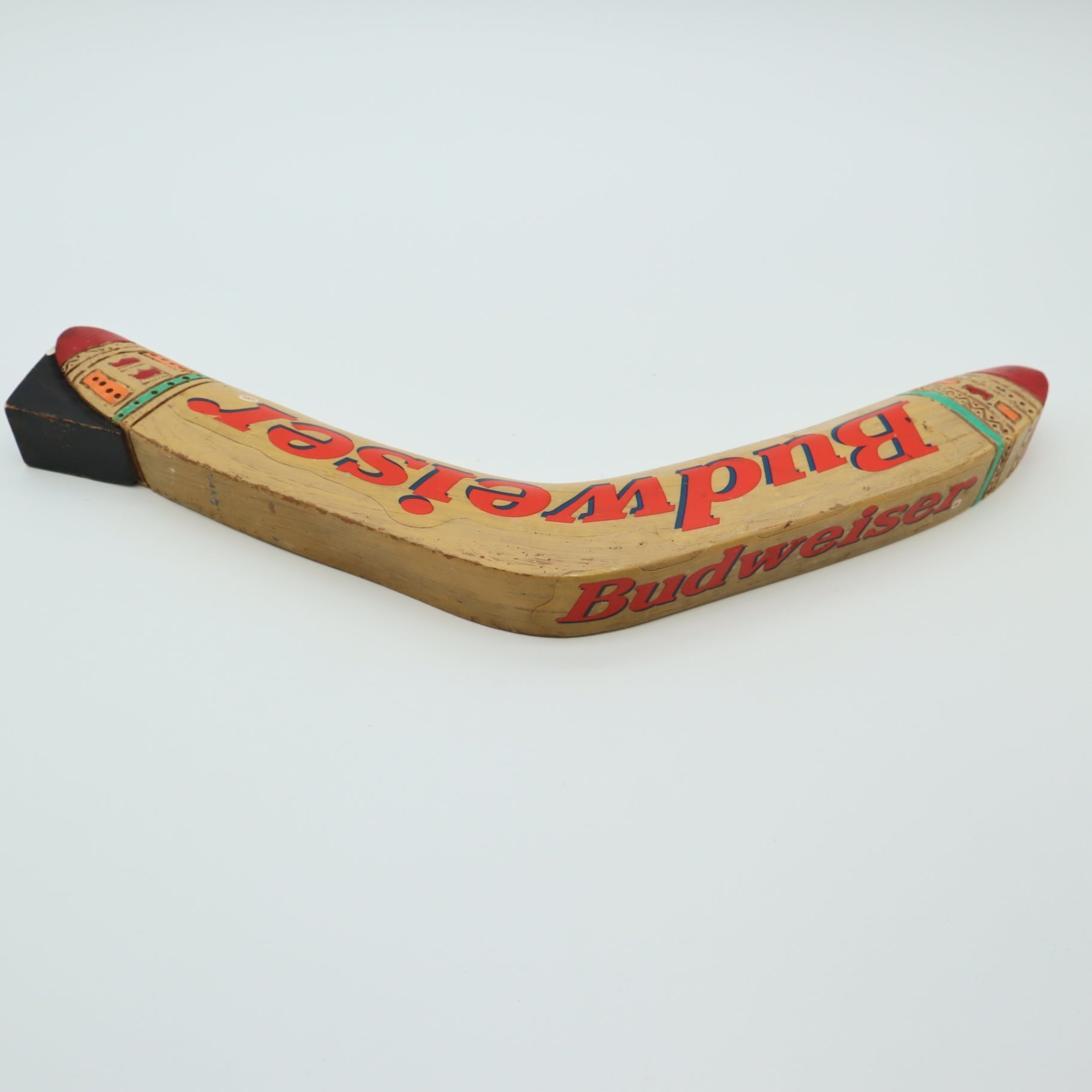 Vintage Budweiser Boomerang Beer Tap Handle Outback Steakhouse Promo Bar Pull